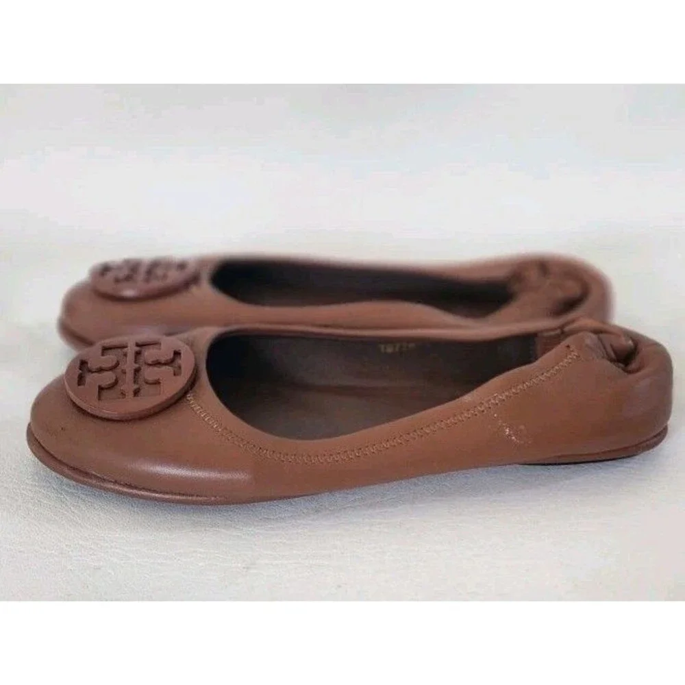 Tory Burch Minnie Travel Ballet Flat Designer Women’s  Brown EU 35/ 5